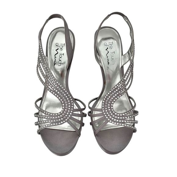 Touch of Nina Sliver Sparkle Heeled Sandals - Picture 10 of 10